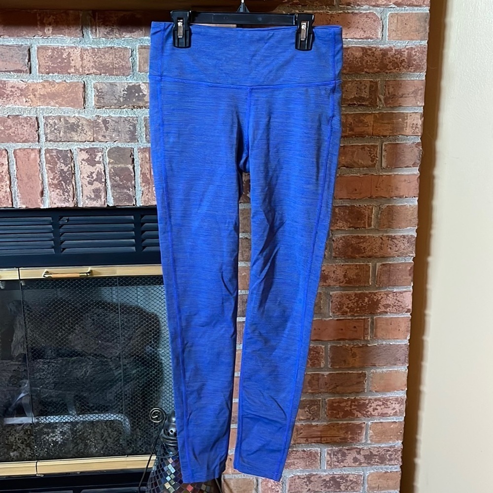 Athleta Heathered Blue Athletic Leggings